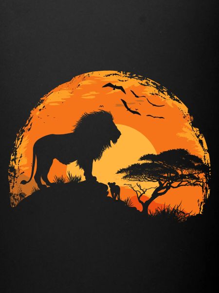 Chat sauvage lion