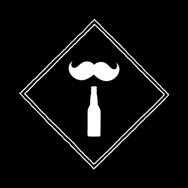 Schnauz mit Bierflasche