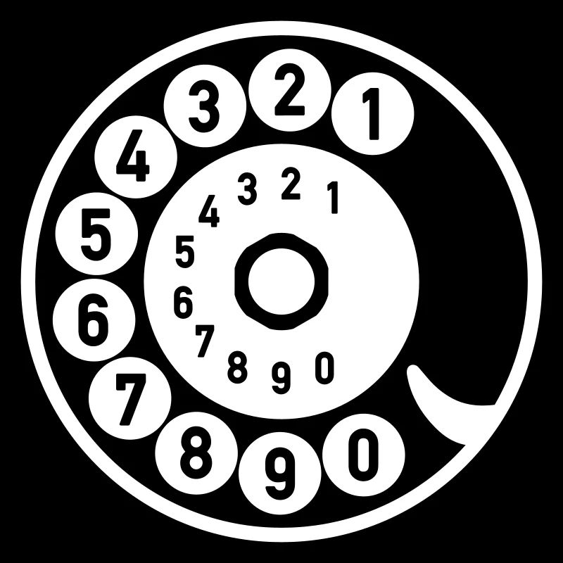 Wählscheibe Vintage Telefon anrufen Retro Technik