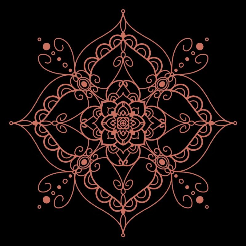 Mandala style - orange