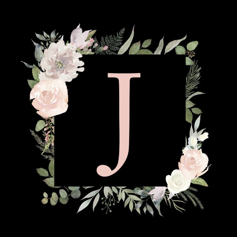 J Monogramme Eucalyptus Boho