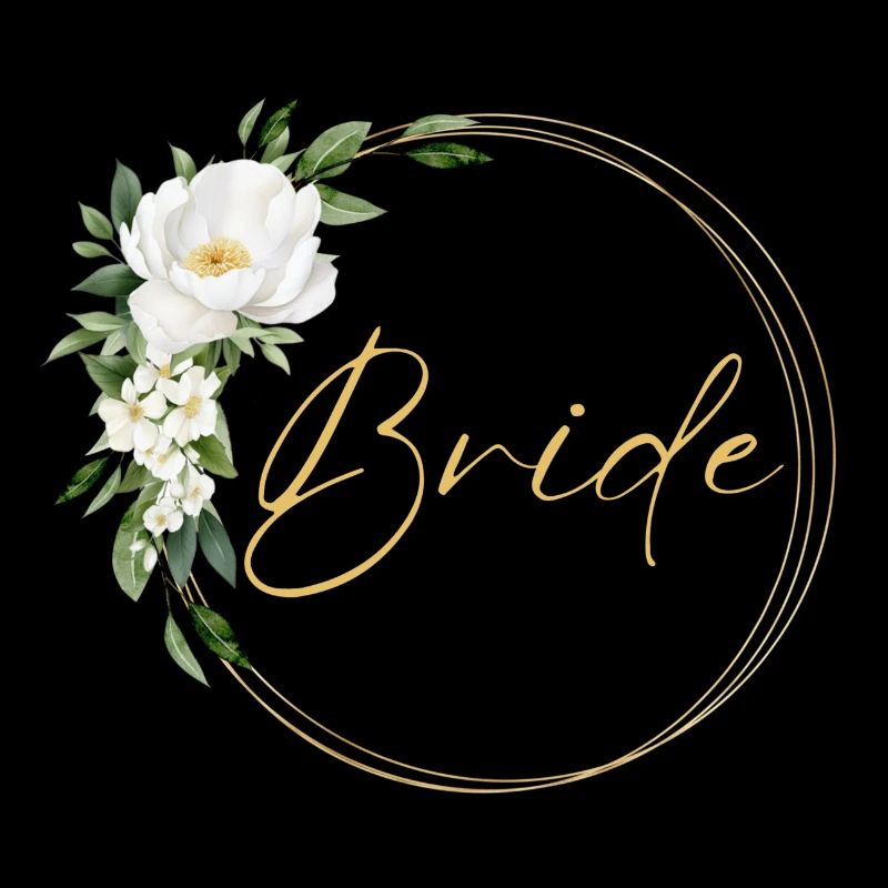 MARIÉE DE L’ÉQUIPE ! Vert & blanc, Couronne de fleurs