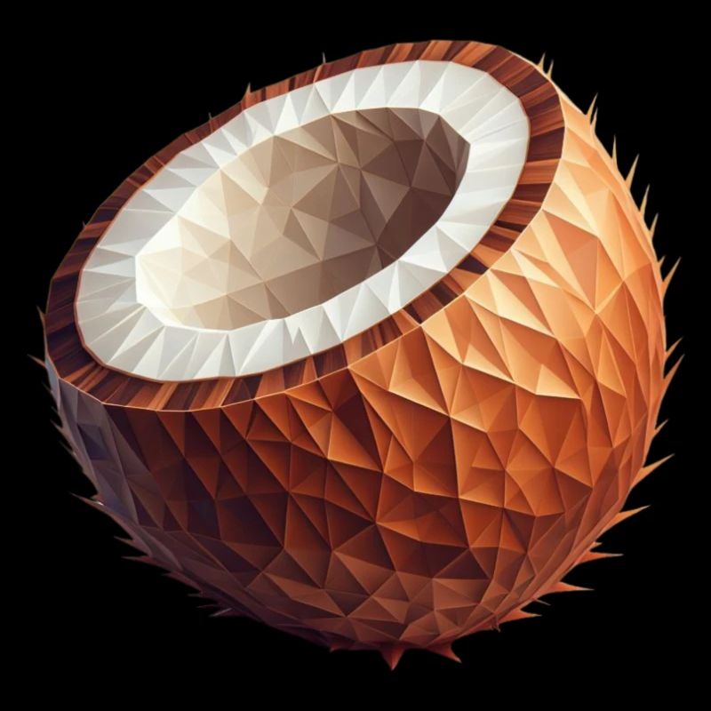 Kokosnuss Polygon