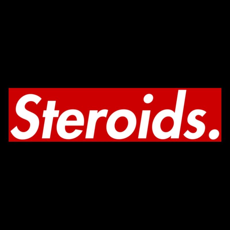 Steroids. Sticker
