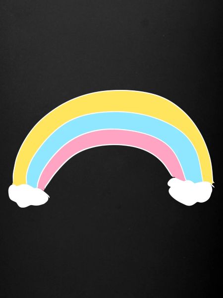 Rainbow icon clouds