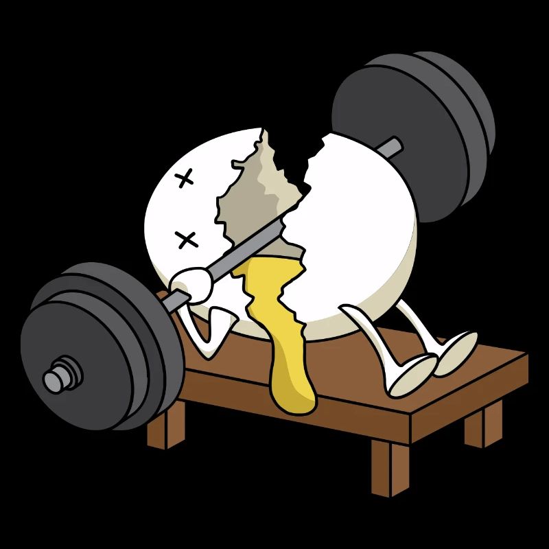 Zerquetschte Eier heben Workout