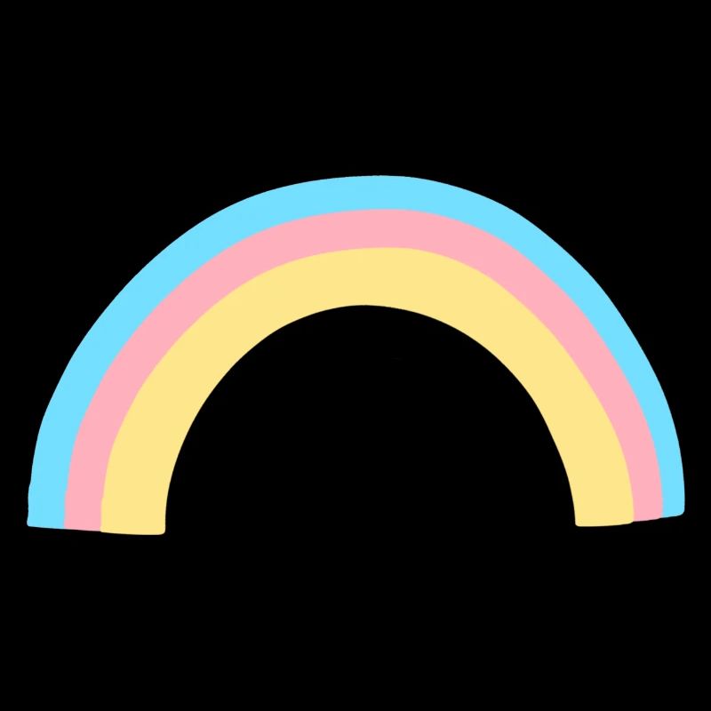 Symbole en forme d’arc-en-ciel coloré