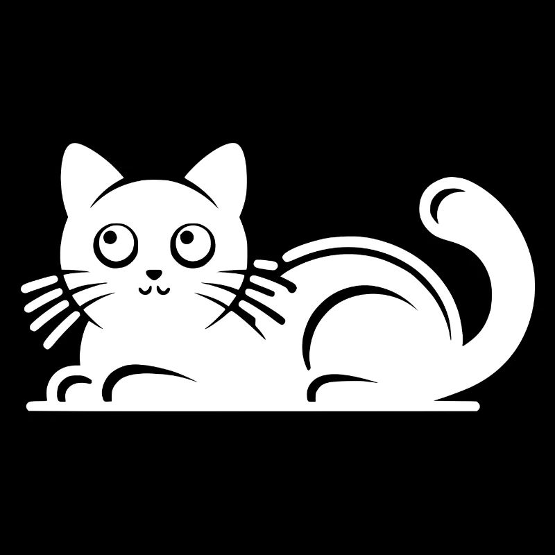 Dessin de chat mignon