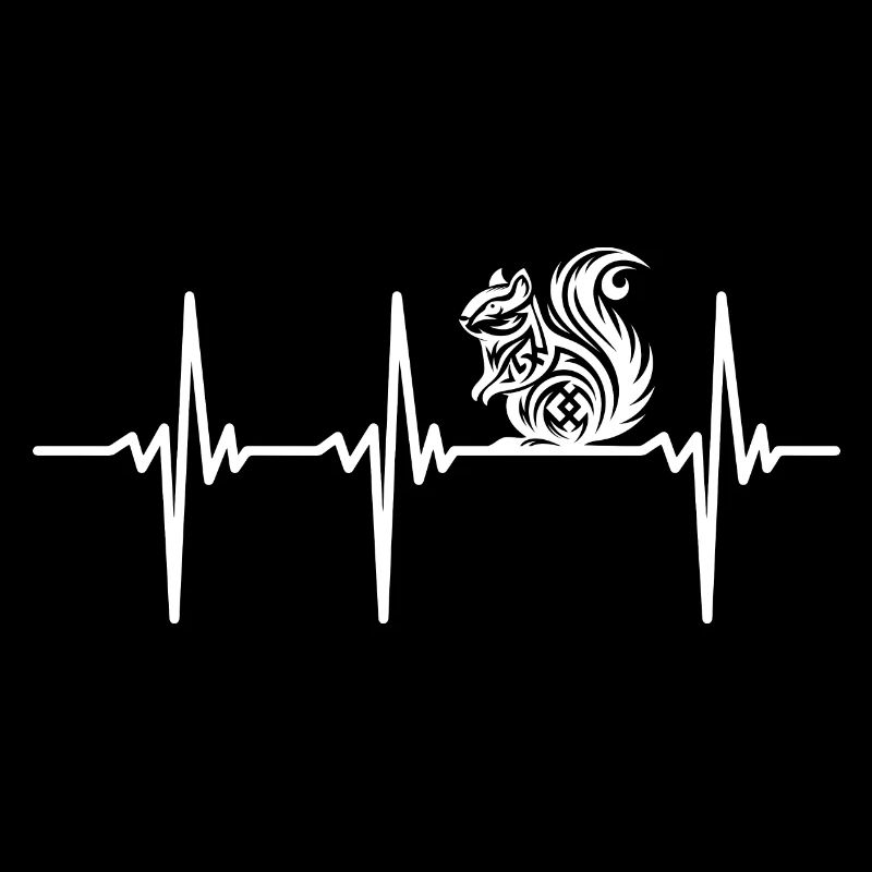 Heartbeat for cute squirrels