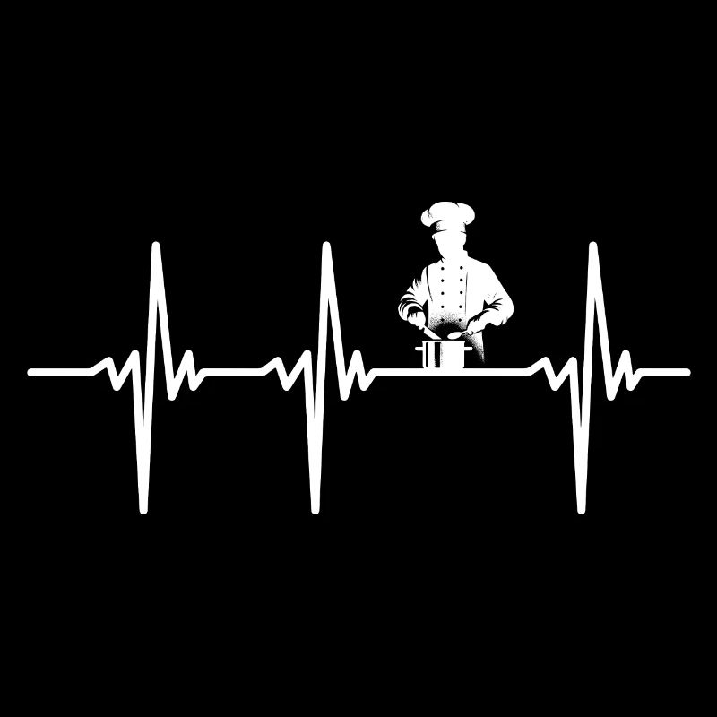Heartbeat for cooks in the kitchen at the pot