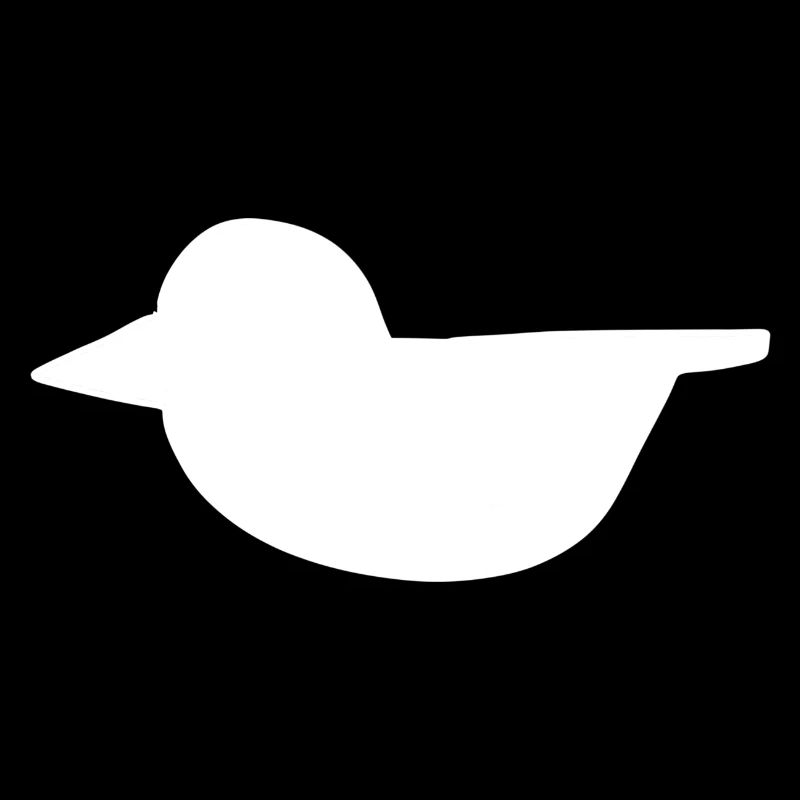 Duck Shape Bird Flying Animal Symbol