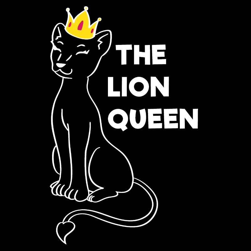 The lion queen queen lioness feminist gift idea