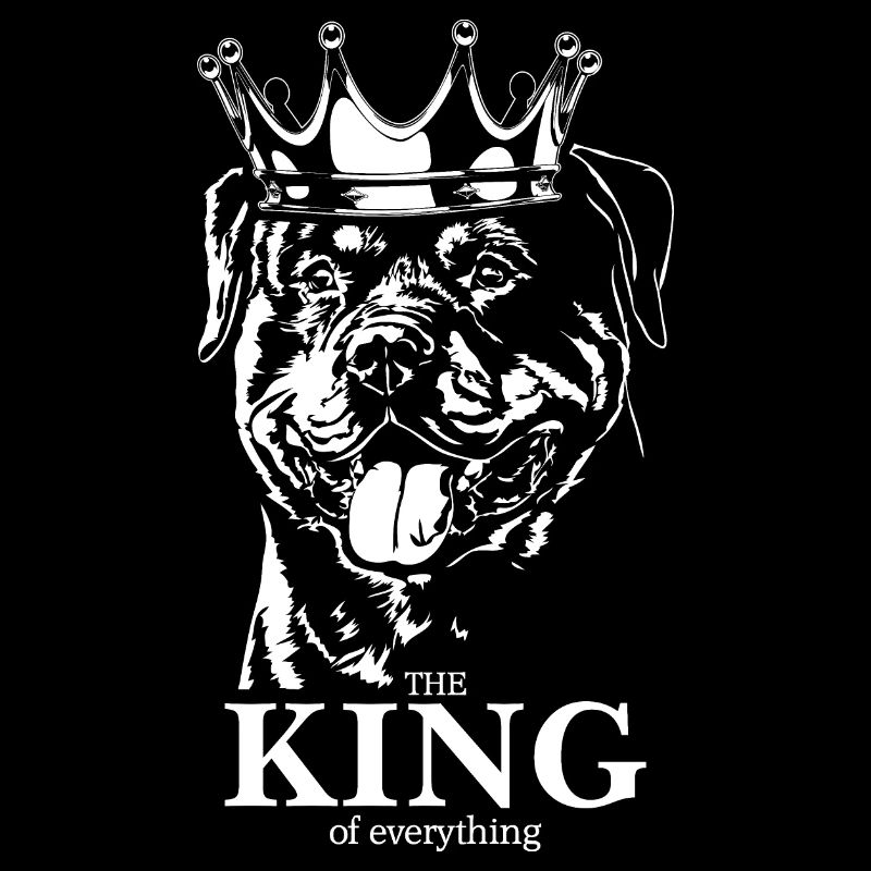 Rottweiler King of Everything Saying Dog Wilsigns