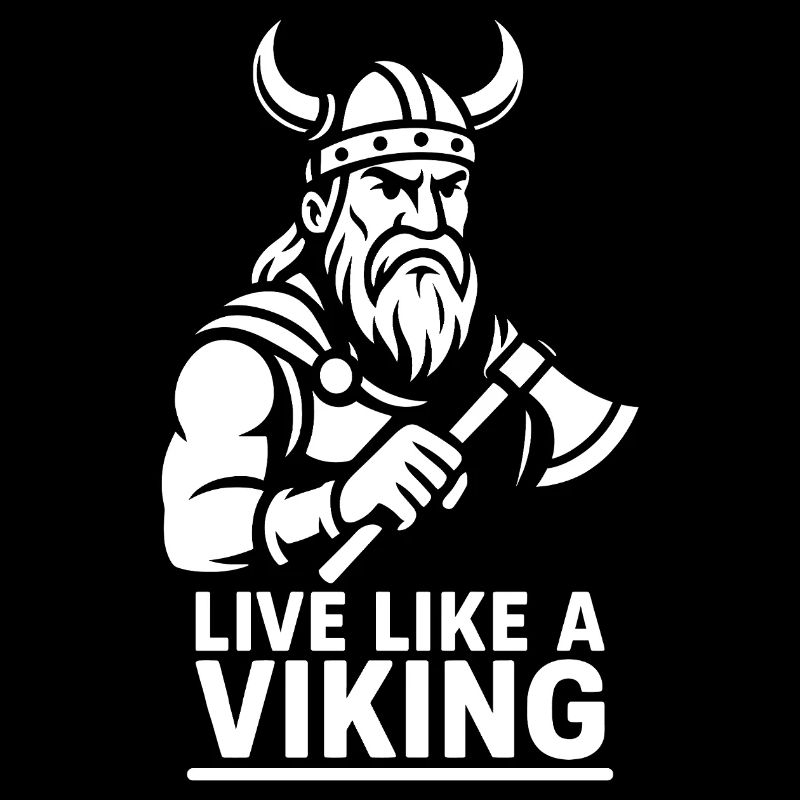 Live Like a Viking - Sketch Style