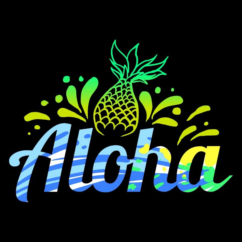 Hawaii Aloha Beach Pineapple Gift for Summer