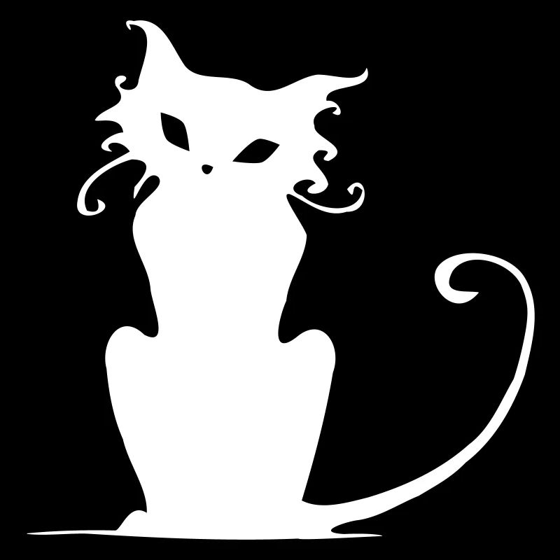 Silhouette de chat élégante