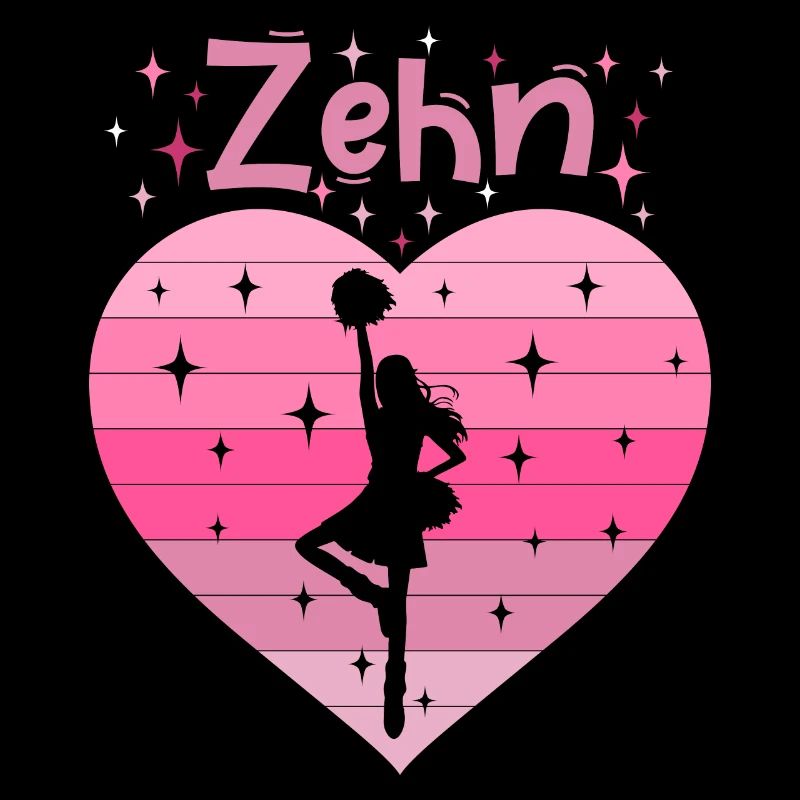 10. Geburtstag Tochter Mädchen Cheerleader