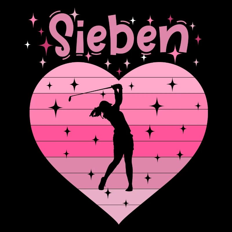 7. Geburstag Golf Golferin Mädchen Tochter