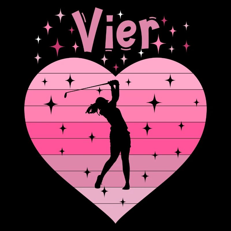 4. Geburstag Golf Golferin Mädchen Tochter