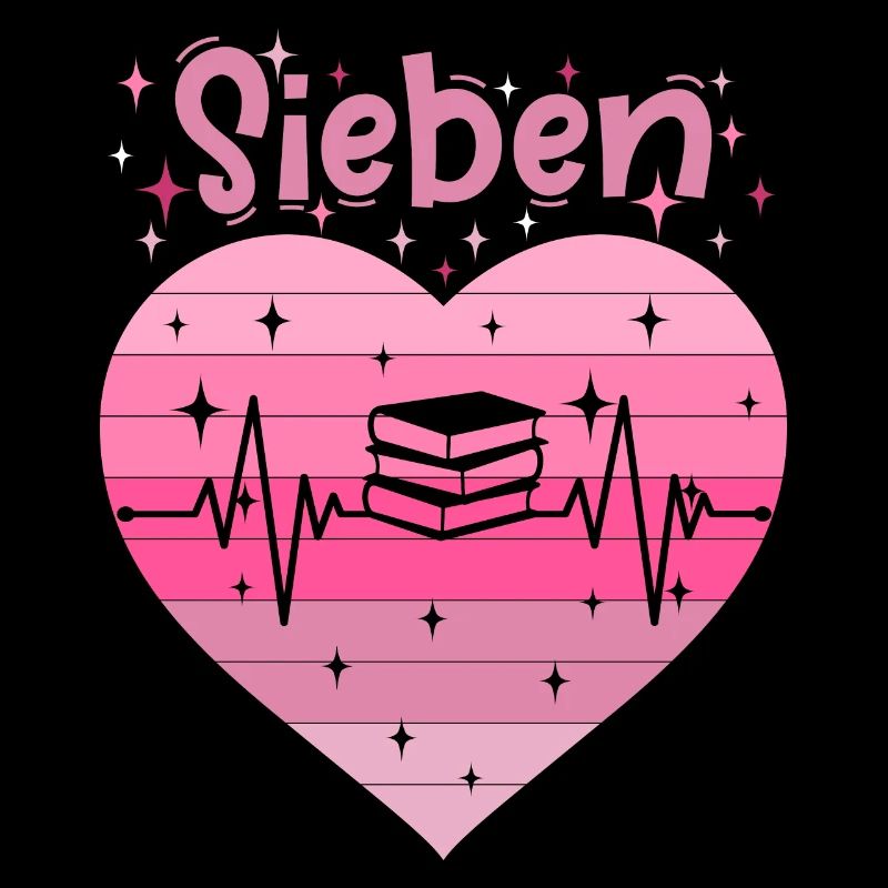 7. Geburtstag Lesen Bücher Buch Mädchen Tochter