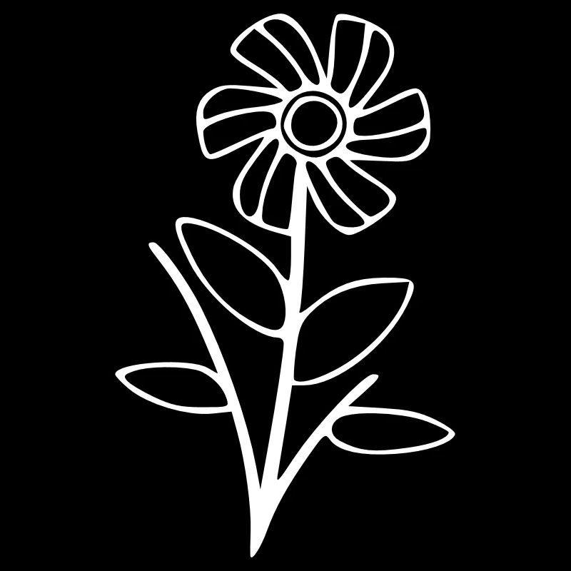 Flower drawing nature sketch white