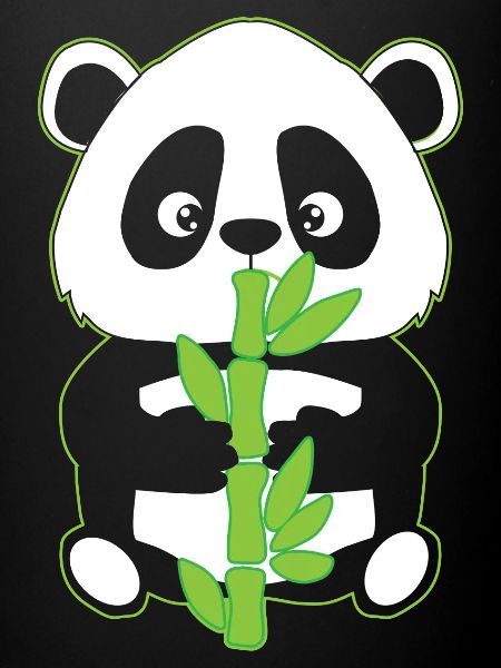Panda en bambou