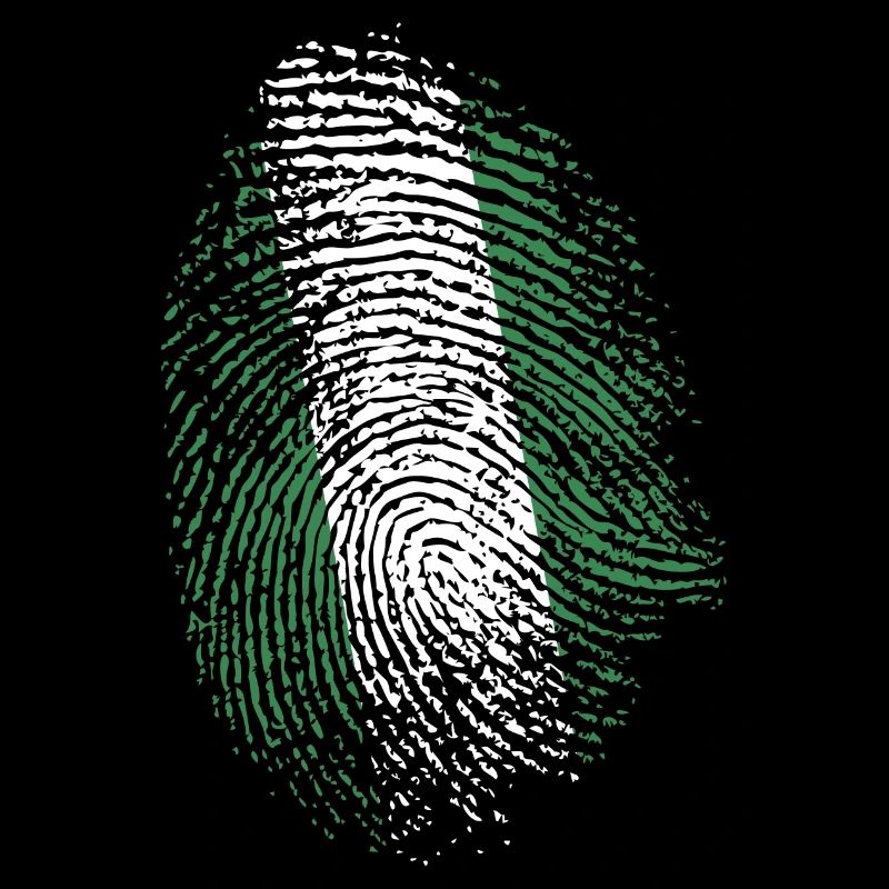 Nigéria drapeau ADN empreinte cadeau