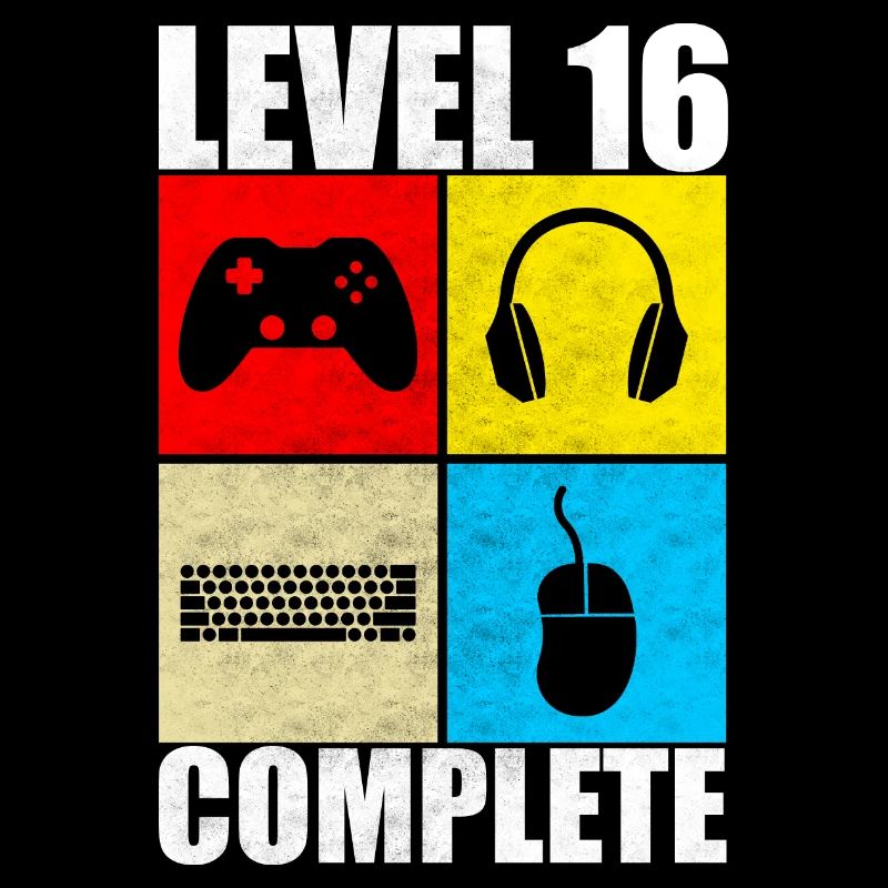 16e anniversaire De Jeu Level Cadeau Complete