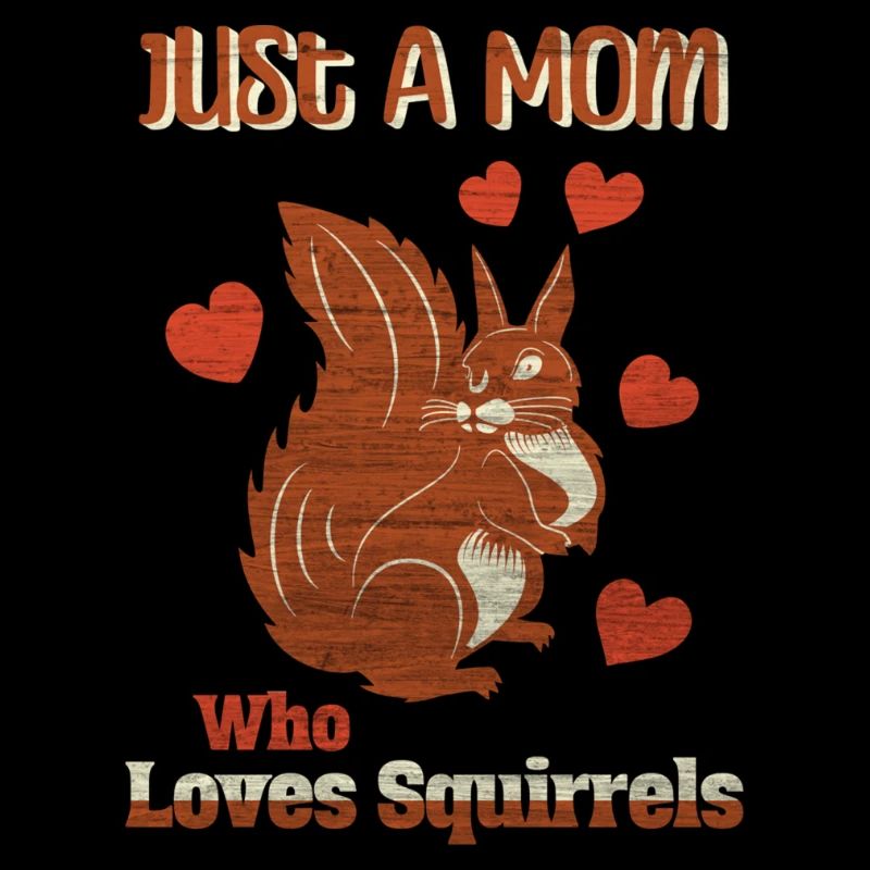 Nur eine Mutter, die Eichhörnchen liebt