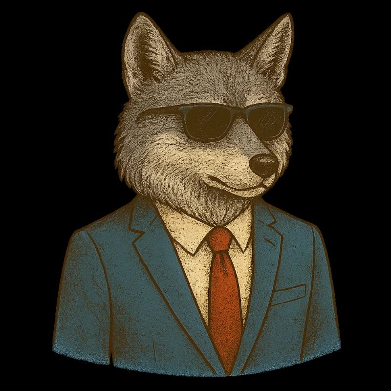 Loup en costume