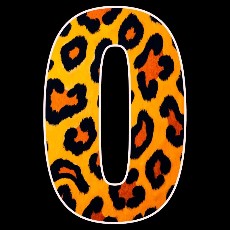 Leopard_Buchstabenmuster_ _O