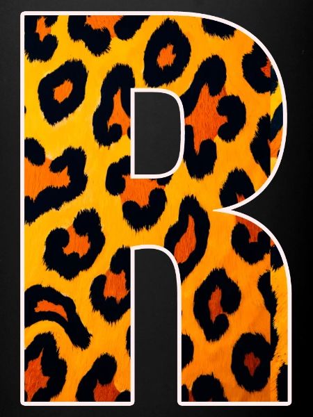 Leopard_Buchstabenmuster_ _R