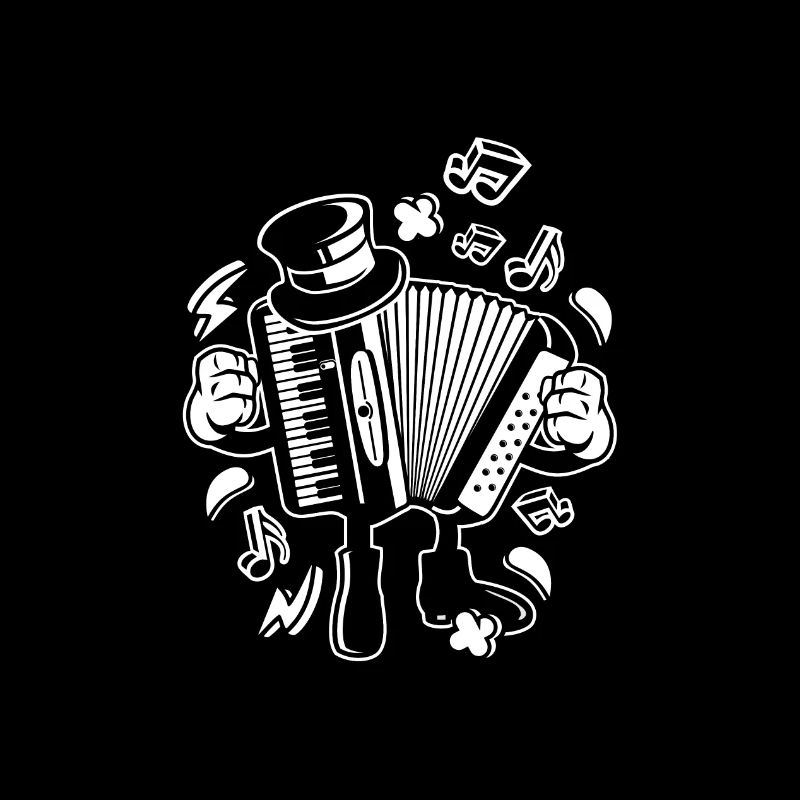 Bande dessinée accordéon drôle
