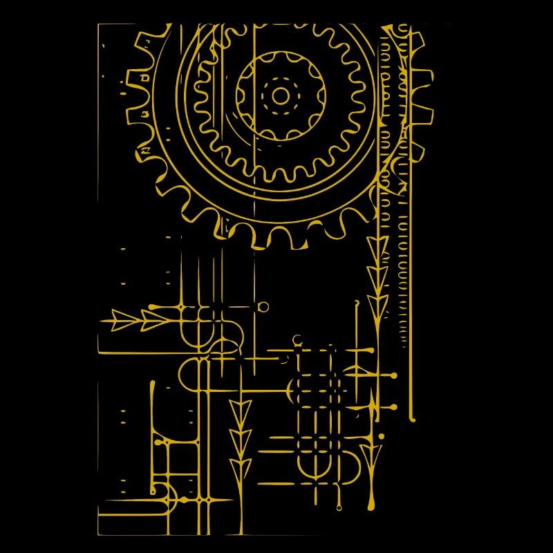 Roue engrenage (jaune)