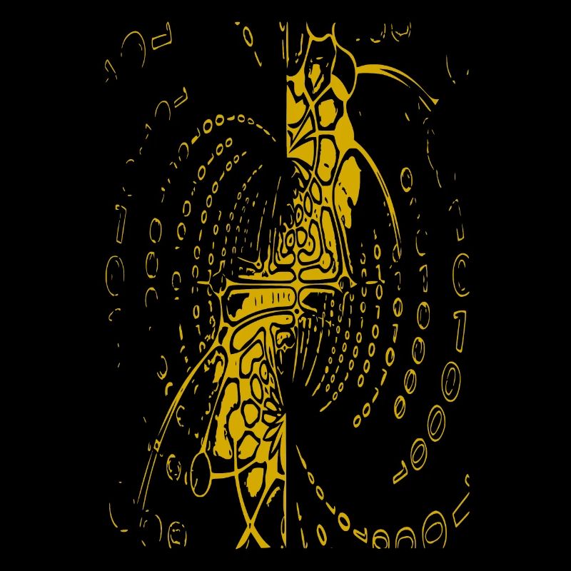 Abstraktes Design (gelb)