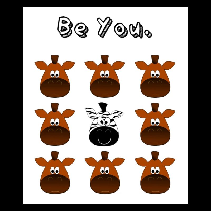 Sei dein kleines Zebra