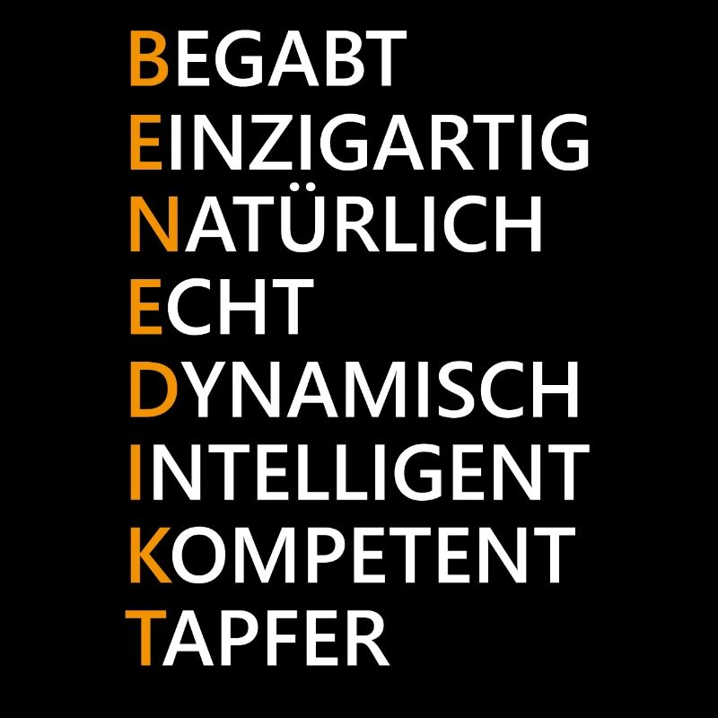 Benedikt Name Geschenk