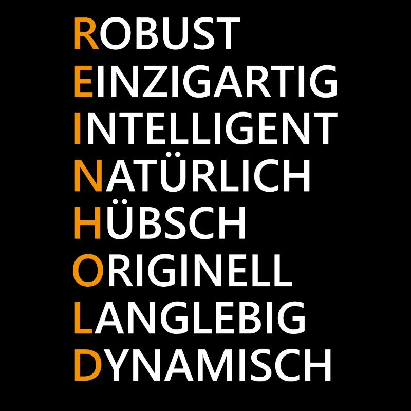 Reinhold Name Geschenk