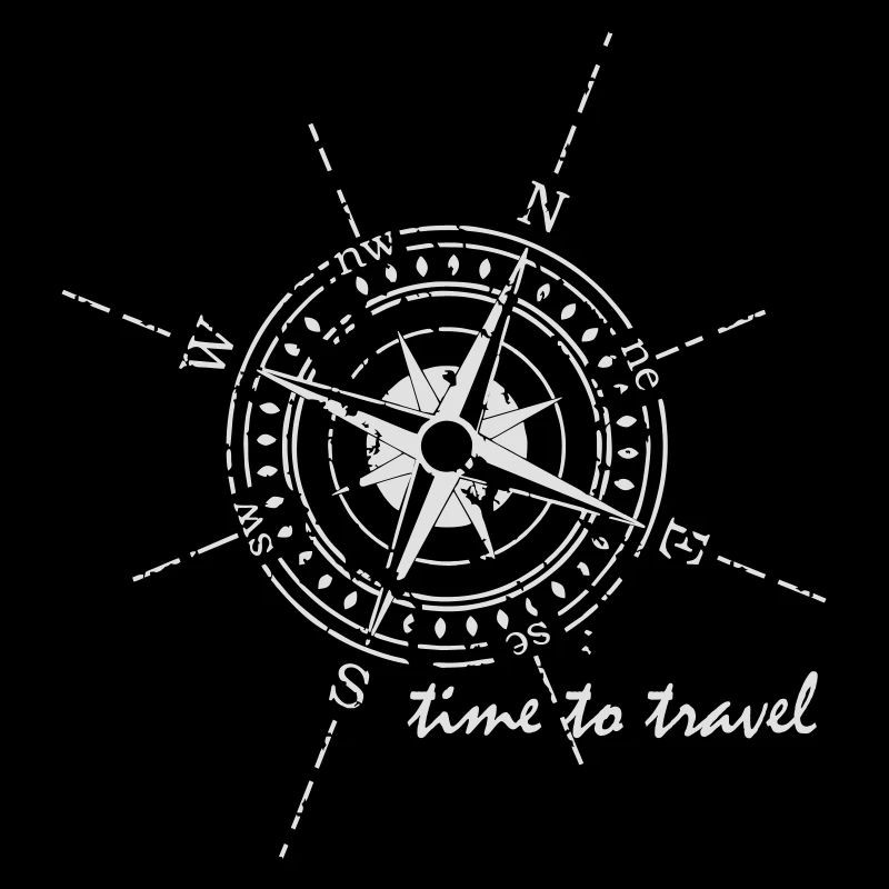 Compas time to travel blanc