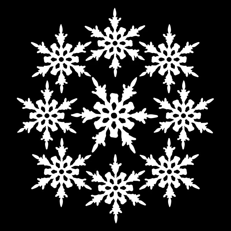 circle round pattern design cool winter cold snow