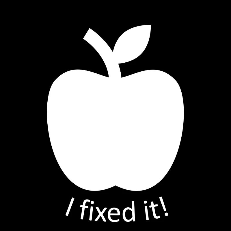 I fixed it Apple, lustiges Design
