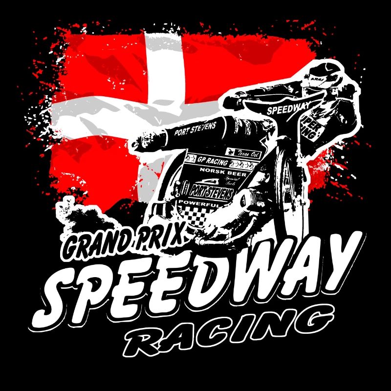 Speedway - Denmark Flag