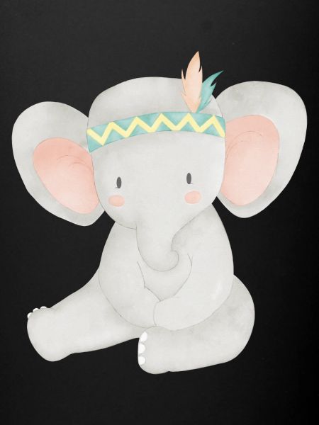 Boho elephant