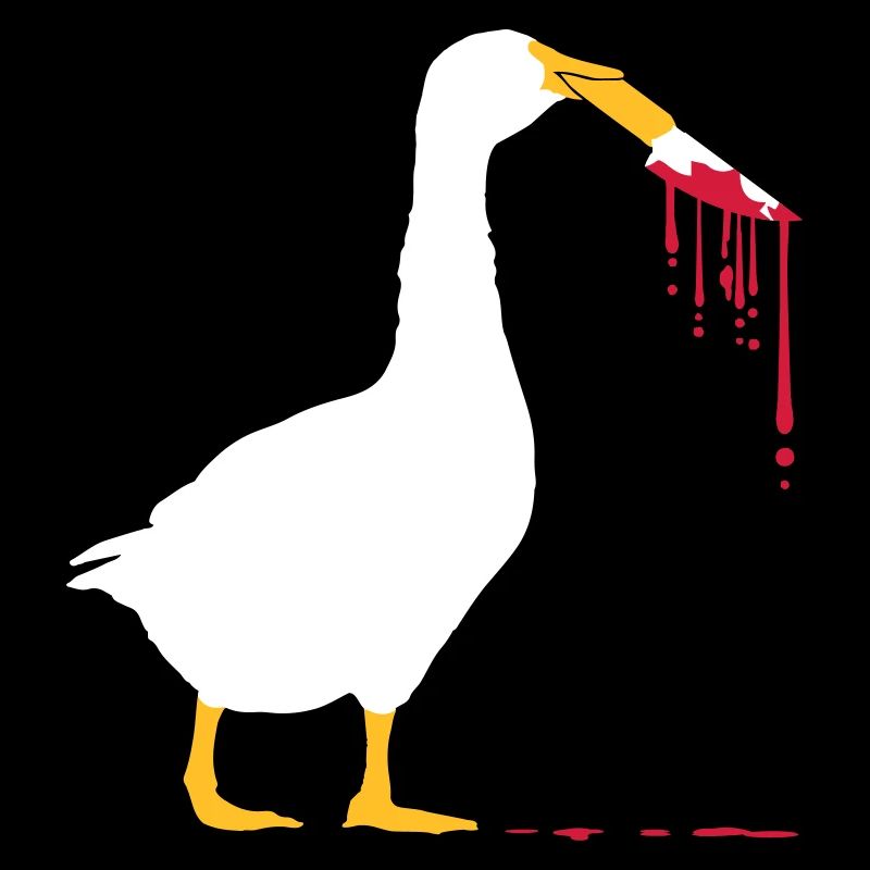 Blutiges Messer Gänse