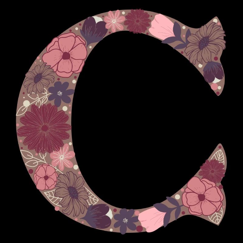 Blumenbuchstabe C