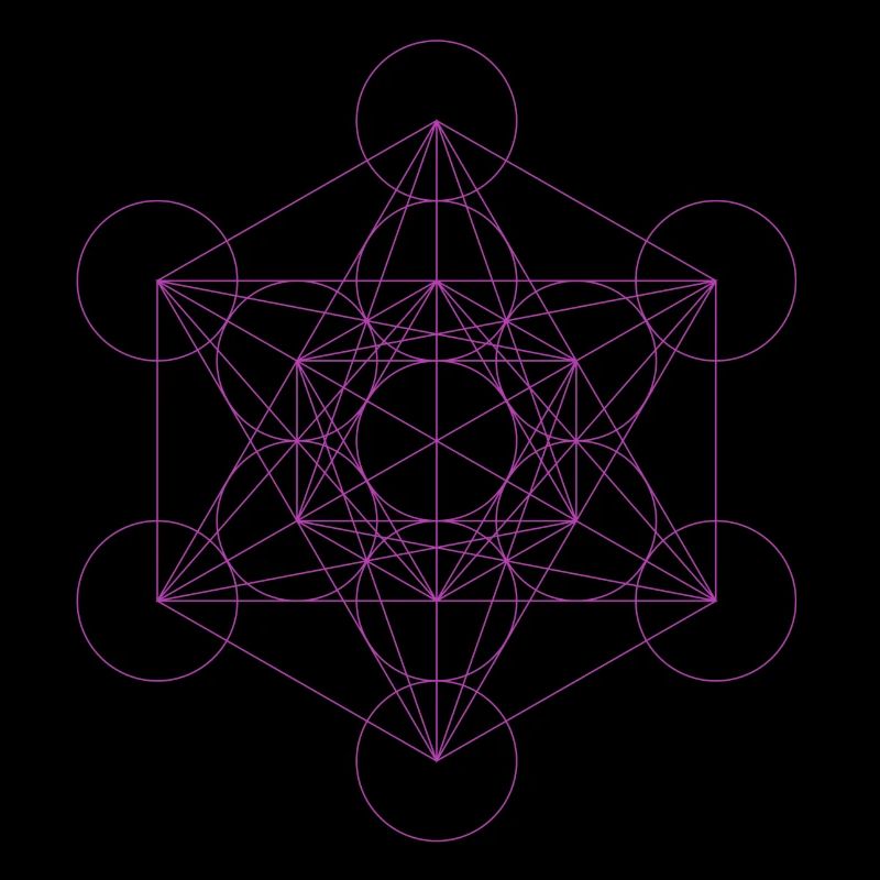 Metatron's cube magenta