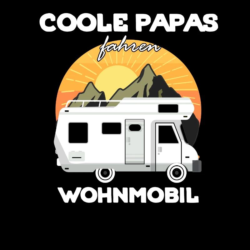 Coole Papas fahren Wohnmobil oder Wohnwagen