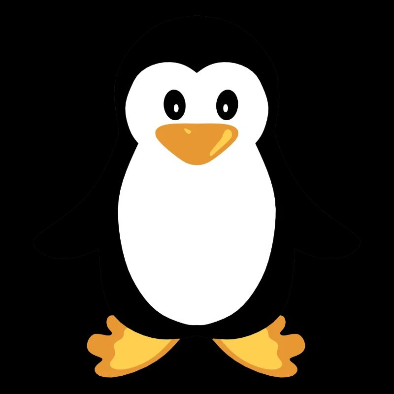 Pinguin Zeichnung lustig