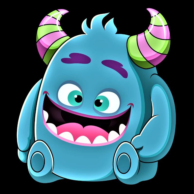 Kleines süßes witziges Monster Nr.8
