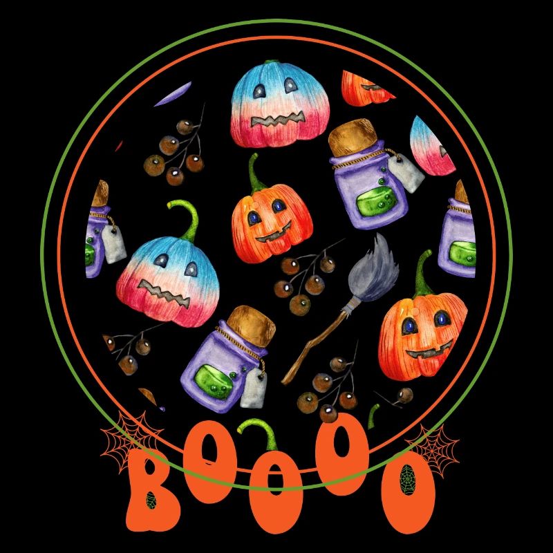 BOOO Halloween Circle